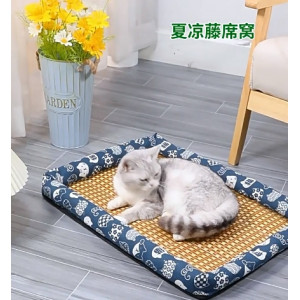 猫咪凉席夏季猫窝冰垫可拆洗宠物降温垫子防抓咬不闷热凉垫耐抓床