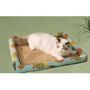 猫咪凉席夏季猫窝冰垫可拆洗宠物降温垫子防抓咬不闷热凉垫耐抓床