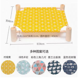 宠物可爱木头可拆洗狗狗猫咪床大中小型犬金毛四季狗窝 夏季透气