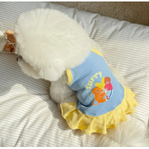 宠物猫咪狗狗衣服夏季薄款泰迪比熊小型犬小猫春夏装可爱吊带