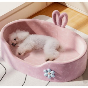 狗窝四季通用可拆洗中小型犬泰迪窝宠物公主狗床沙发猫窝夏天凉窝